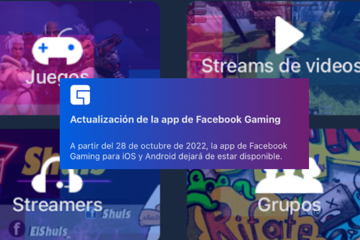 Foto: Facebook Gaming | Meta se despide de Facebook Gaming, la app que competiría con Twitch y YouTube