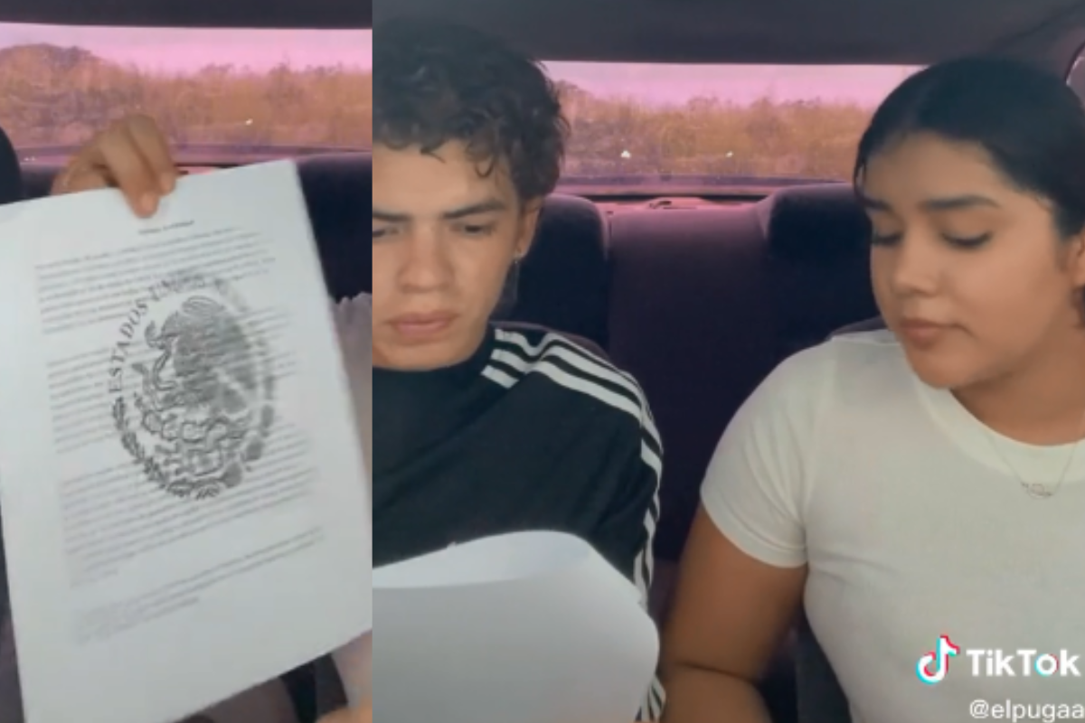 Foto: TikTok/ @elpugaa | Tiktoker se viraliza tras hacer firmar a su novio un “contrato de fidelidad” con reparación de daño por 80 mil pesos