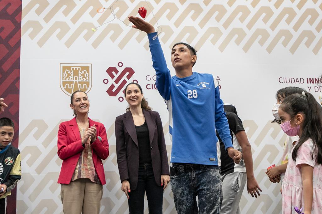 Claudia Sheinbaum anunció el Festival de Juegos Tradicionales, con el objetivo de rescatar los juegos infantiles populares en la capital