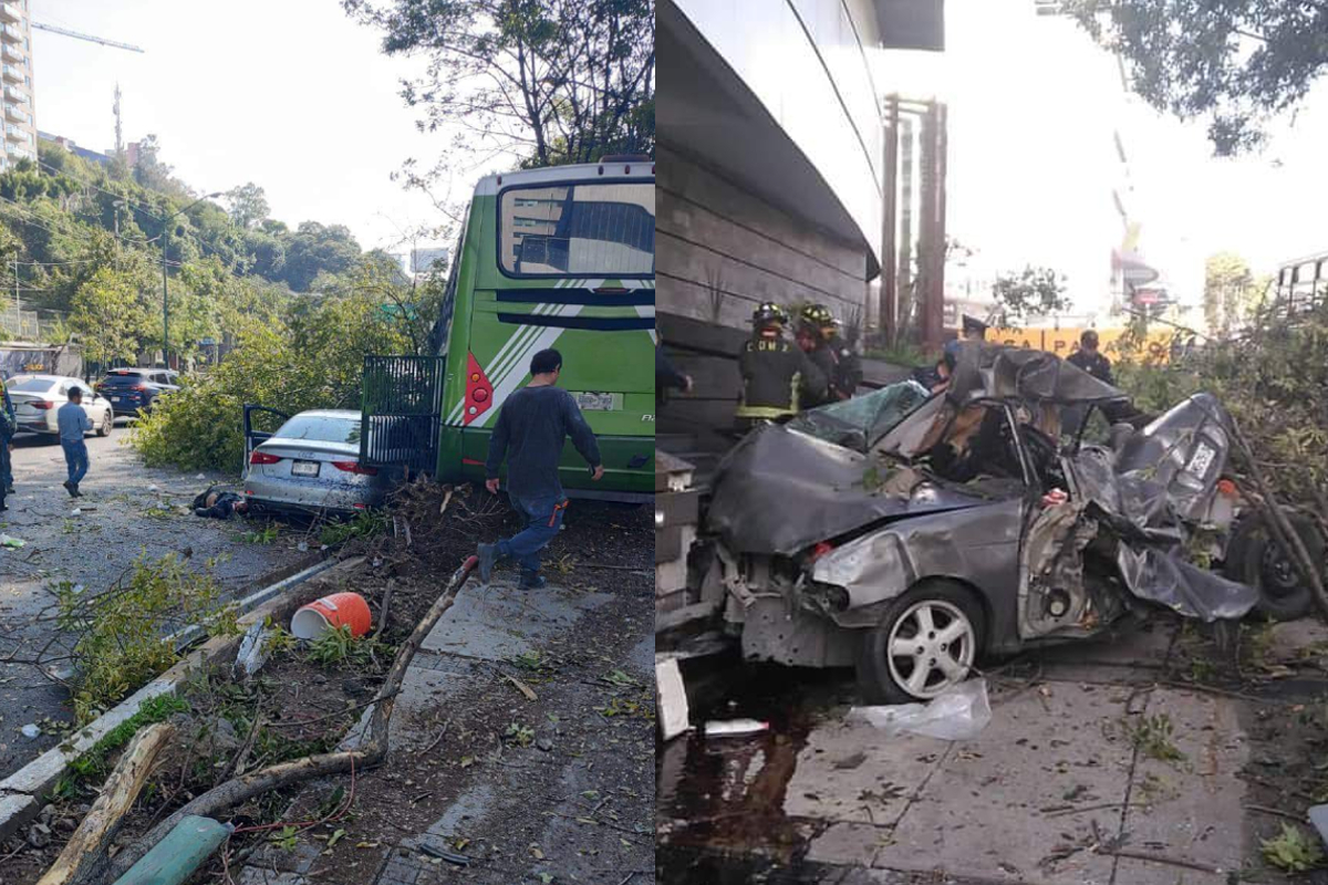 Choque de autobús deja dos muertos, en Santa Fe.