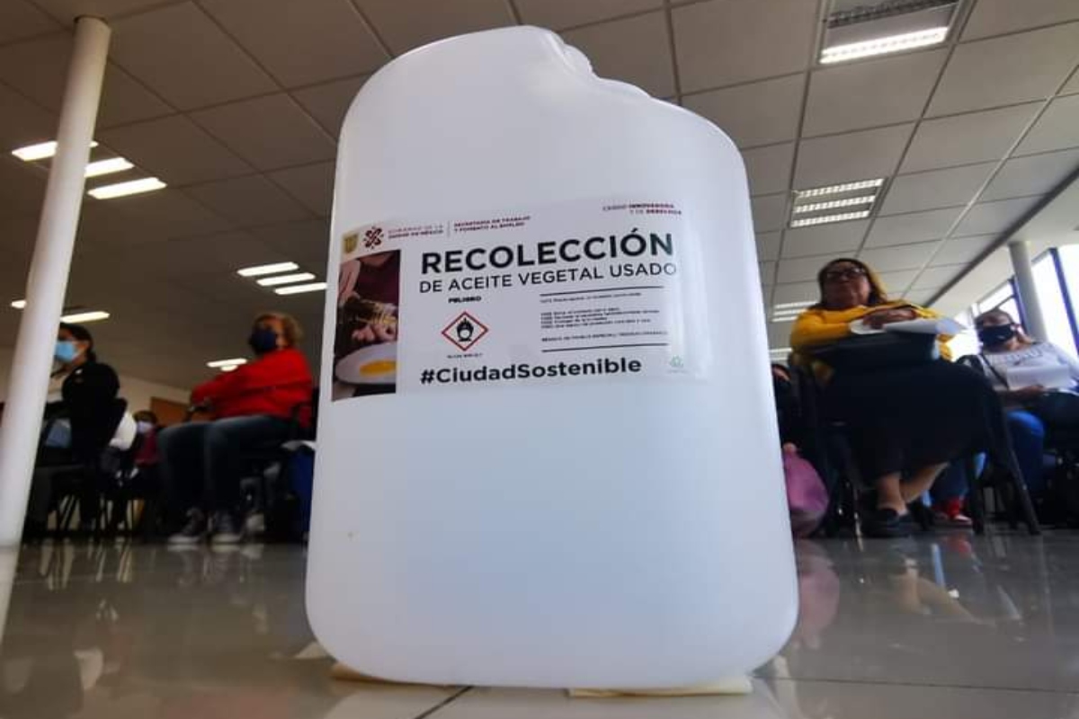 El programa tiene como objetivo recolectar y reciclar el aceite de cocina