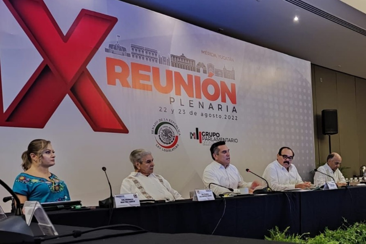 Alejandro Moreno, dirigente nacional del PRI en Reunión Plenaria.