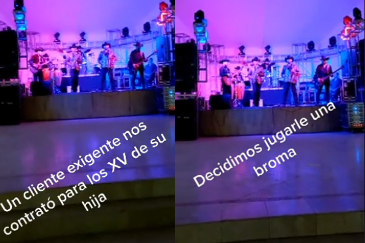 Músicos norteños le juegan una broma pesada a un cliente "exigente" , luego de que este no quisiera pagar el precio acordado por sus servicios