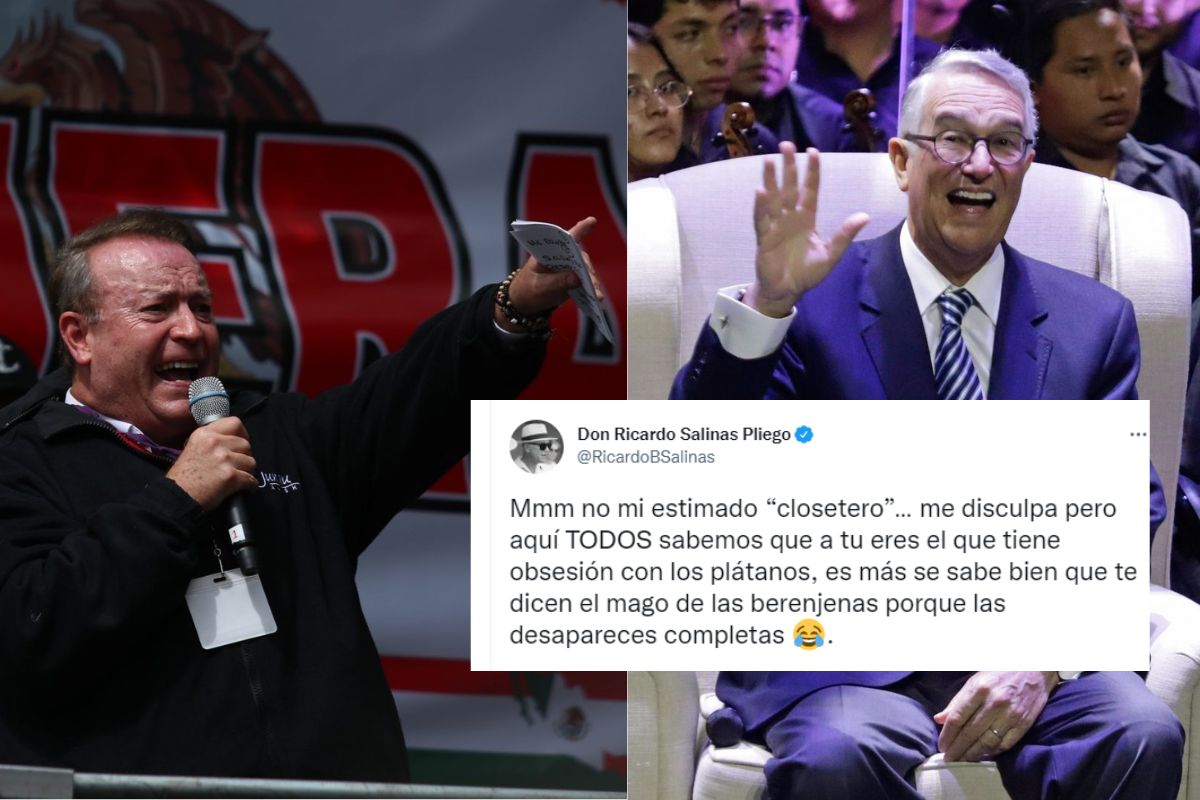 Foto:Cuartoscuro|“Tú eres el del plátano” Ricardo Salinas Pliego y Gilberto Lozano protagonizan polémica “pelea”