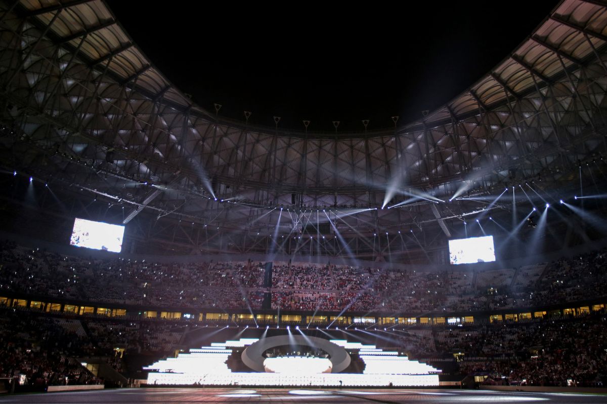 Foto:AFP|Qatar celebra el ensayo general del Mundial con la inauguración del estadio Lusail