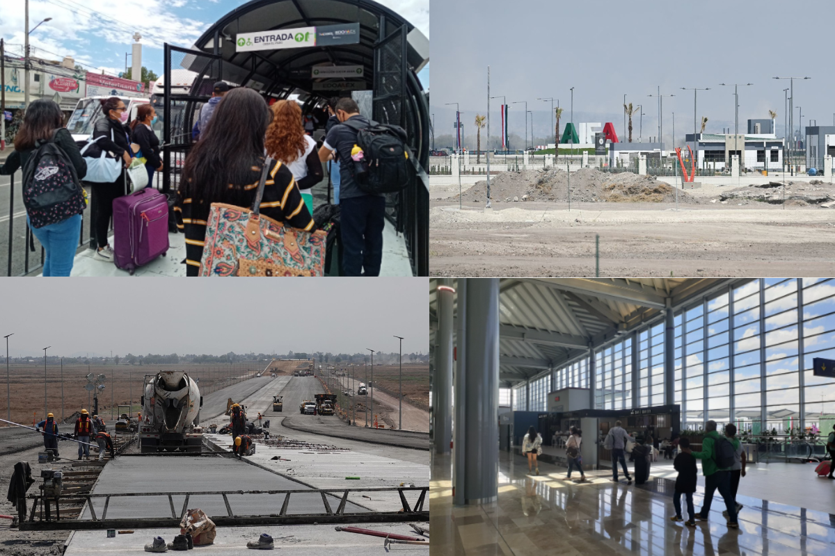 Foto: Elizabeth Nicolás, Valeria Chaparro y Cuartoscuro | ¿Cómo llegar al AIFA? Las obras de conexión al Aeropuerto Felipe Ángeles sin terminarse