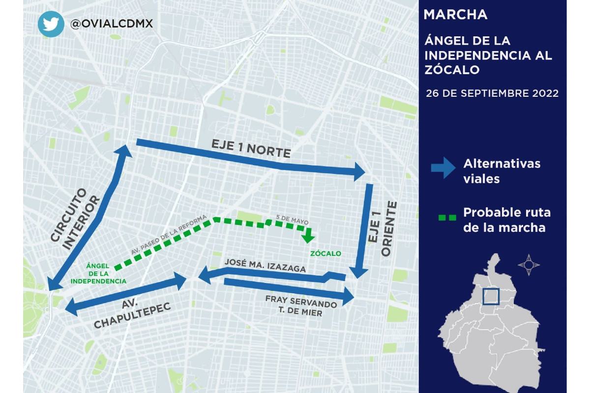 La SSC implementará dispositivo de seguridad derivado de la marcha por el 8° aniversario de la desaparición de los normalistas de Ayotzinapa