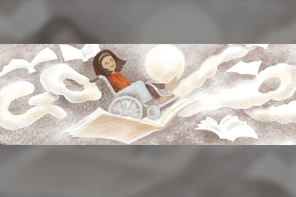 Foto: Google | ¿Escribía con el dedo del pie? Ella es Gabriela Brimmer, la escritora mexicana en el doodle de Google