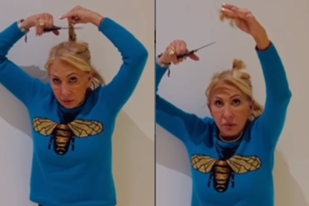 Foto:Captura de pantalla|“Ridiculez” Tunden a Laura Bozzo por cortarse mechón de cabello en solidaridad con Irán