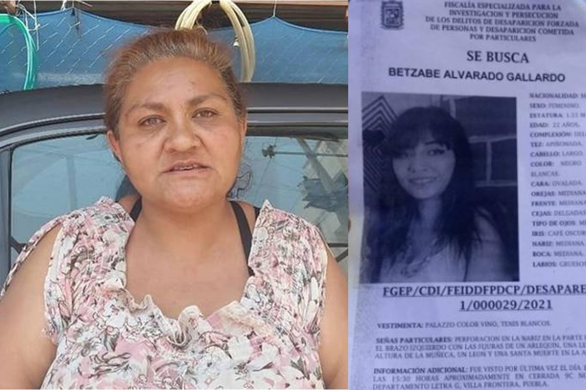 Esmeralda Gallardo buscaba a su hija Betzabé, de 22 años.