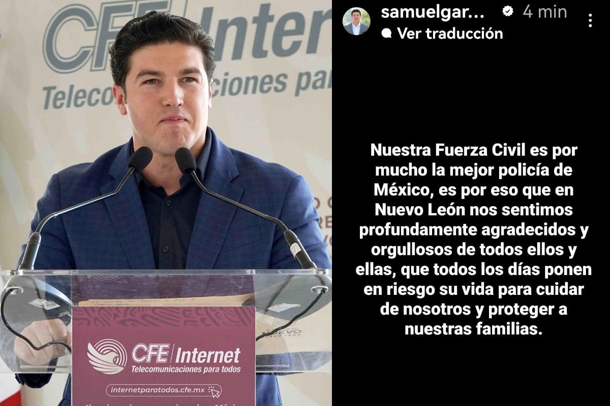 Samuel García, gobernador de NL también le respondió al secretario Adán Augusto.