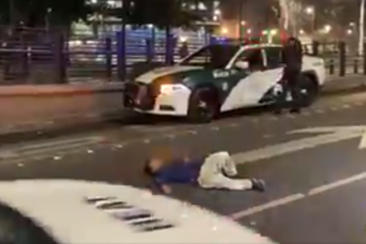 Hallan a hombre dormido en plena avenida Balderas.