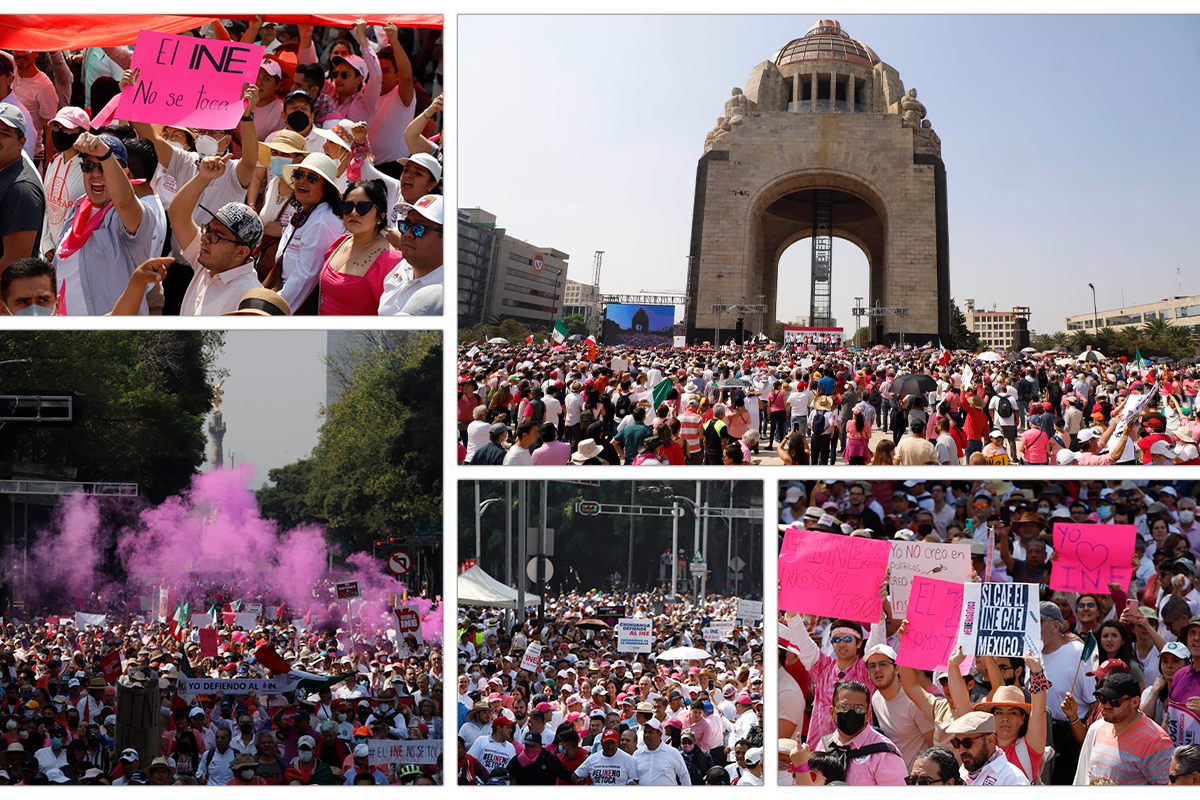 Foto: Gabriela Esquivel / Con una asistencia constante de gente, en carriles centrales y en laterales, sorprendió a organizadores de la marcha