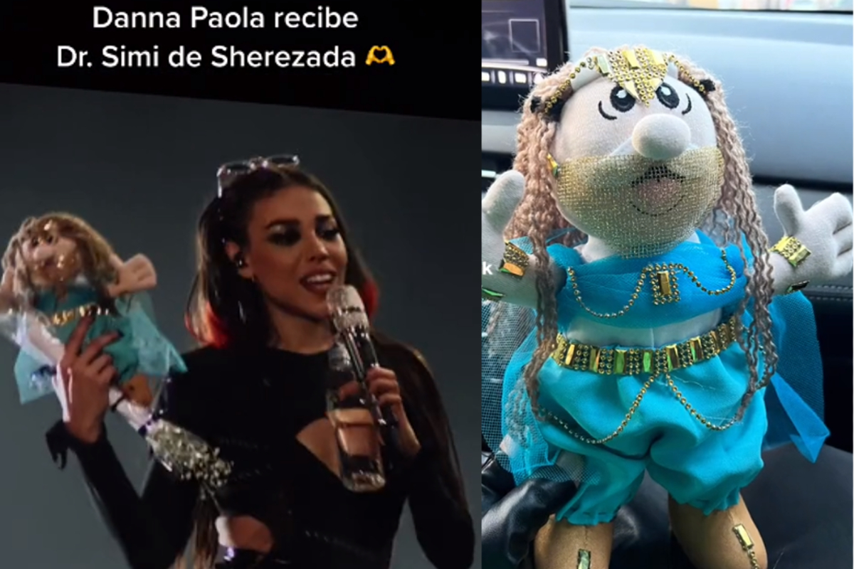 Danna Paola recibe su Dr. Simi de "Sherezada", durante su concierto en el Auditorio Nacional de la CDMX