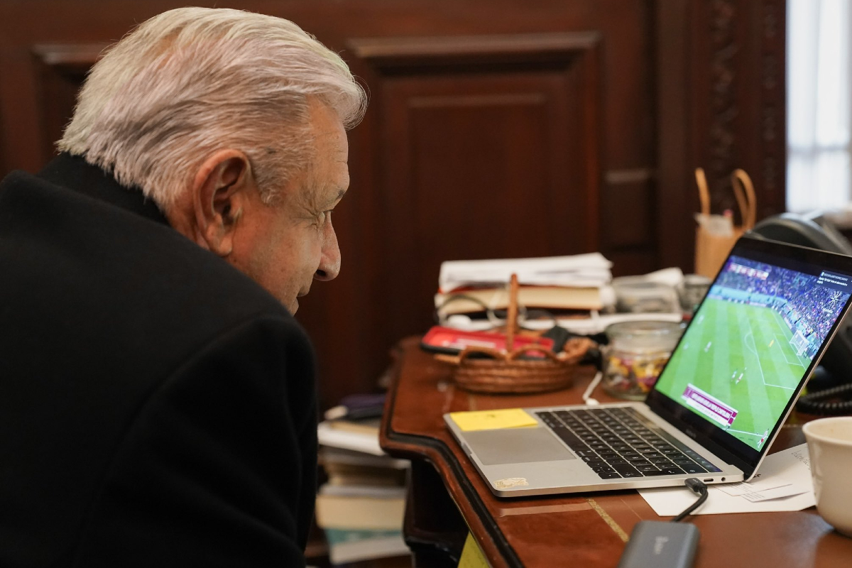 AMLO celebró el empate de México con Polonia en su primer duelo en Qatar 2022.