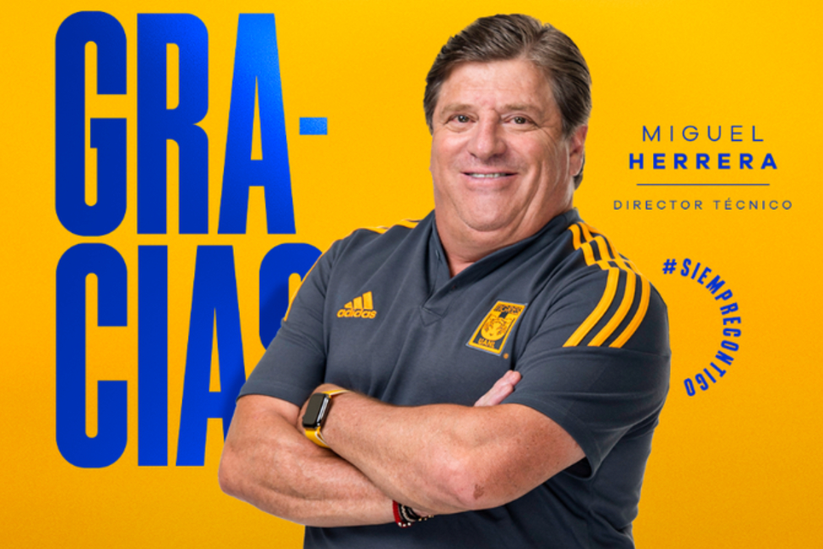 Foto:Twitter/@TigresOficial|¡Oficial! Miguel Herrera deja de ser el entrenador de los Tigres