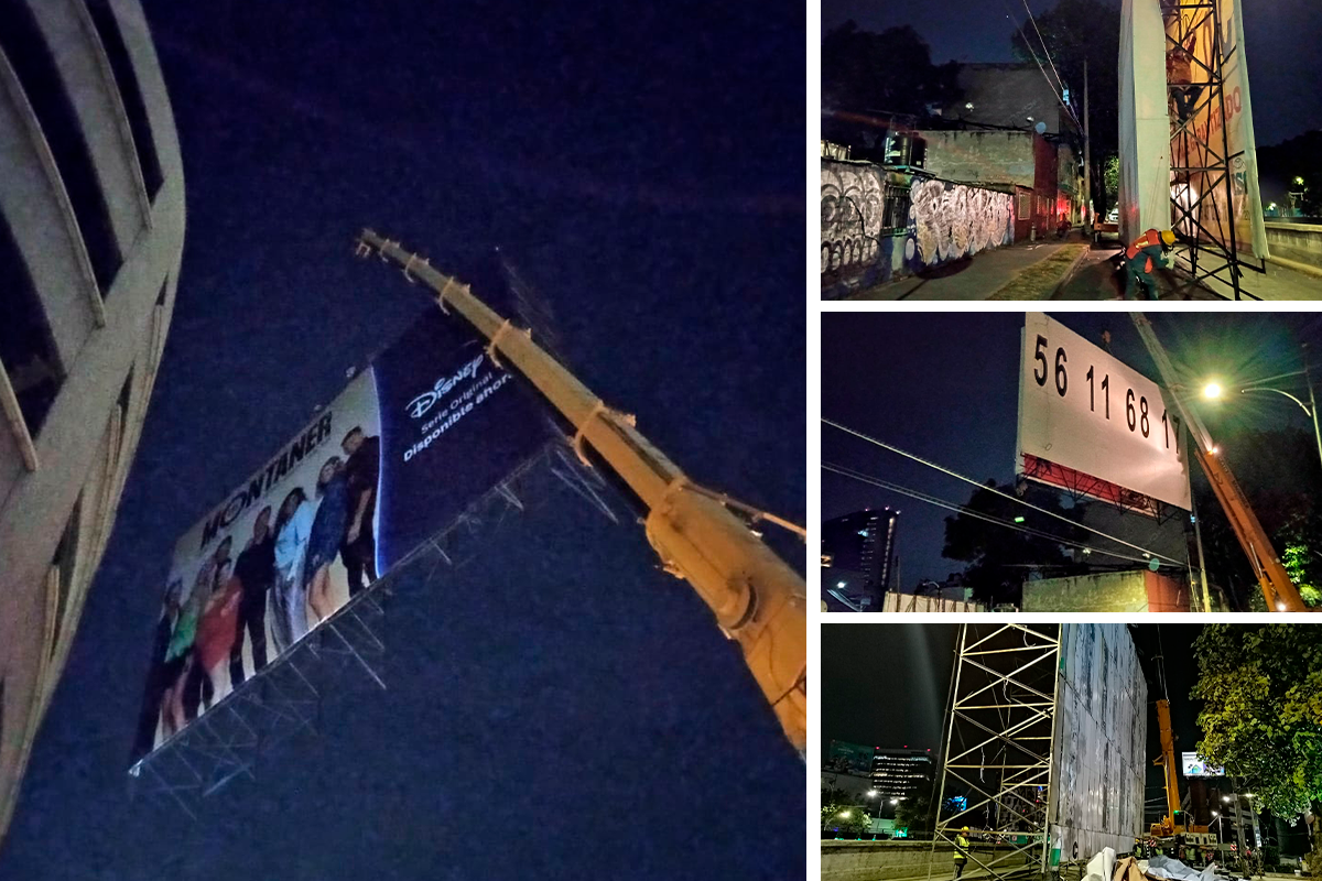 Fotos: Invea | Los medios publicitarios instalados en azoteas se encuentran prohibidos en la Ley de Publicidad Exterior.