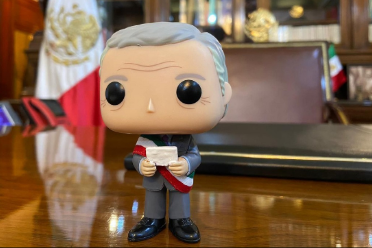 Foto:Instagram/@beatrizgutierrezmuller| Con “Funko”, Beatriz Gutiérrez Müller felicita a AMLO por 4 años de gobierno