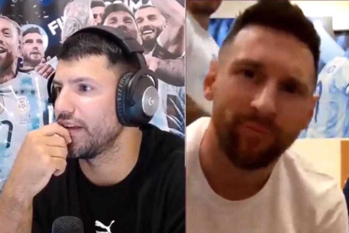 Foto:Captura de pantalla|“Nuestra pieza” Lionel Messi y Kun Agüero protagonizan stream viral de Twitch