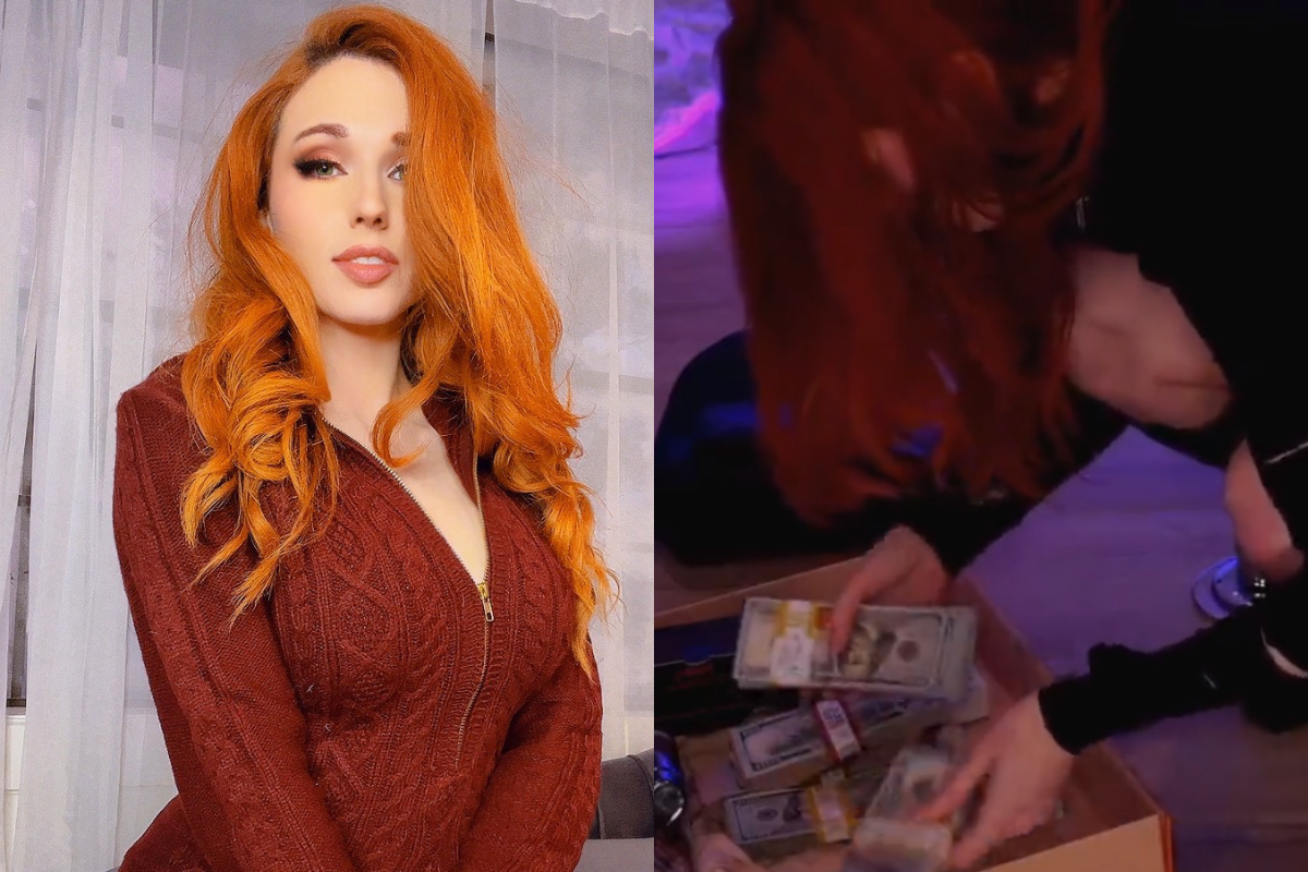 Foto:Captura de pantalla y @Amouranth|¡Impactante! Fan le regala a la streamer Amouranth más de un millón de pesos