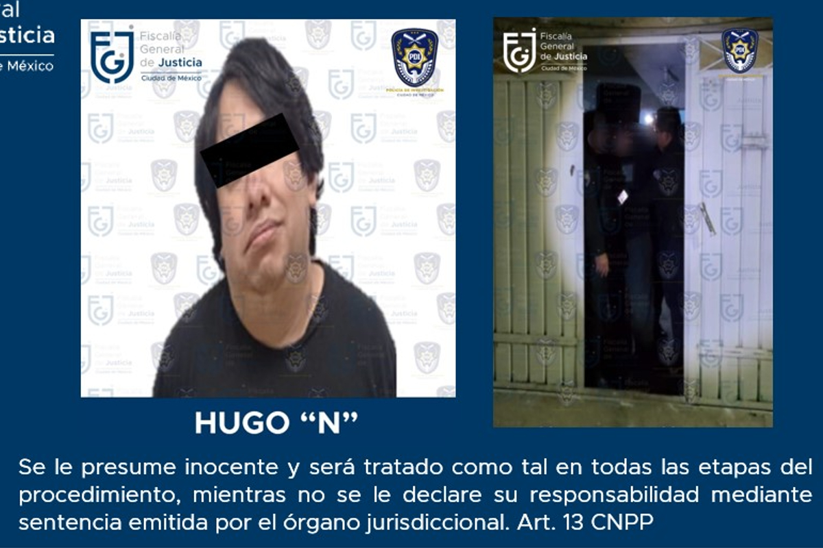 Fiscalía CDMX | Cae Hugo N, El Monstruo del Pedregal.