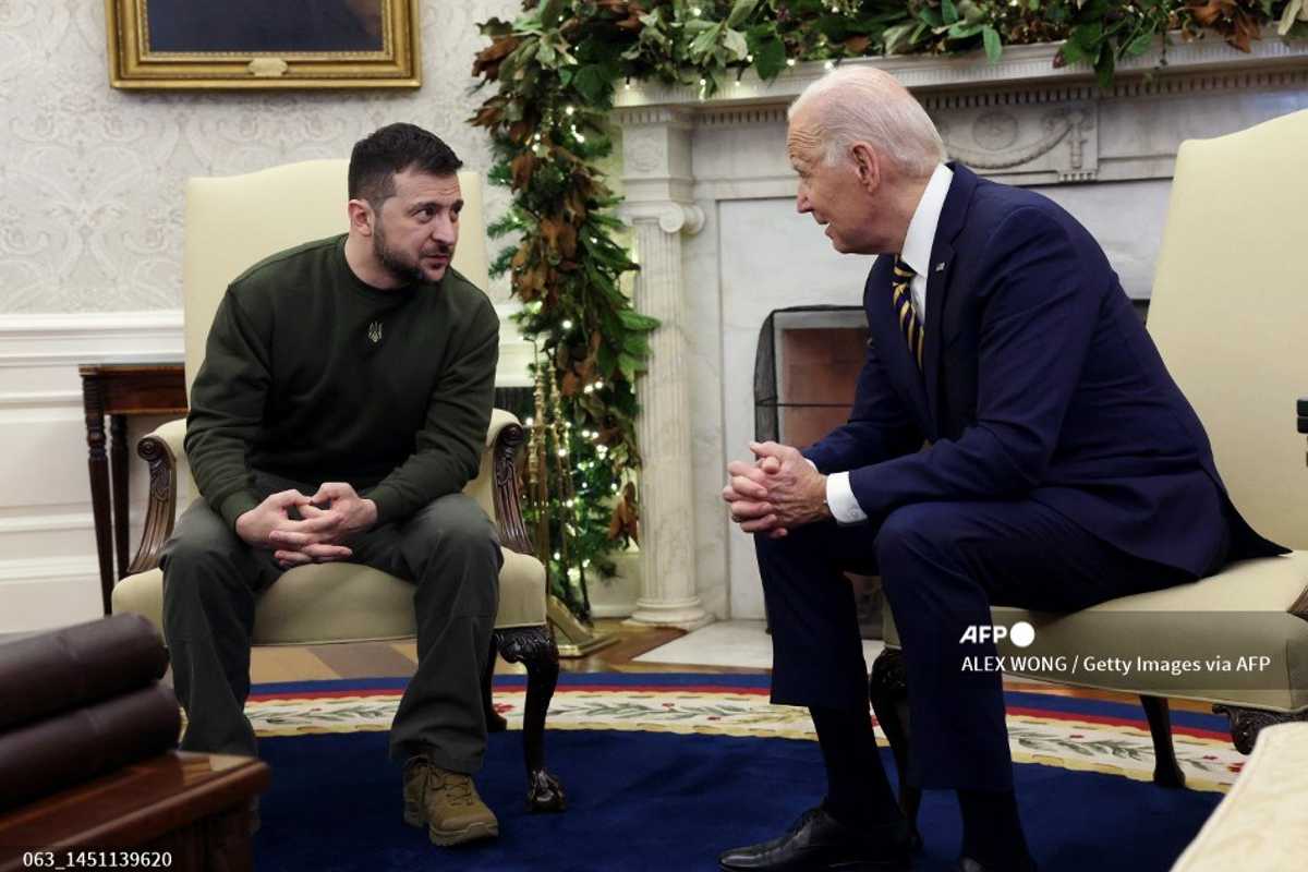 Biden recibió este miércoles al mandatario ucraniano, Volodimir Zelenski.