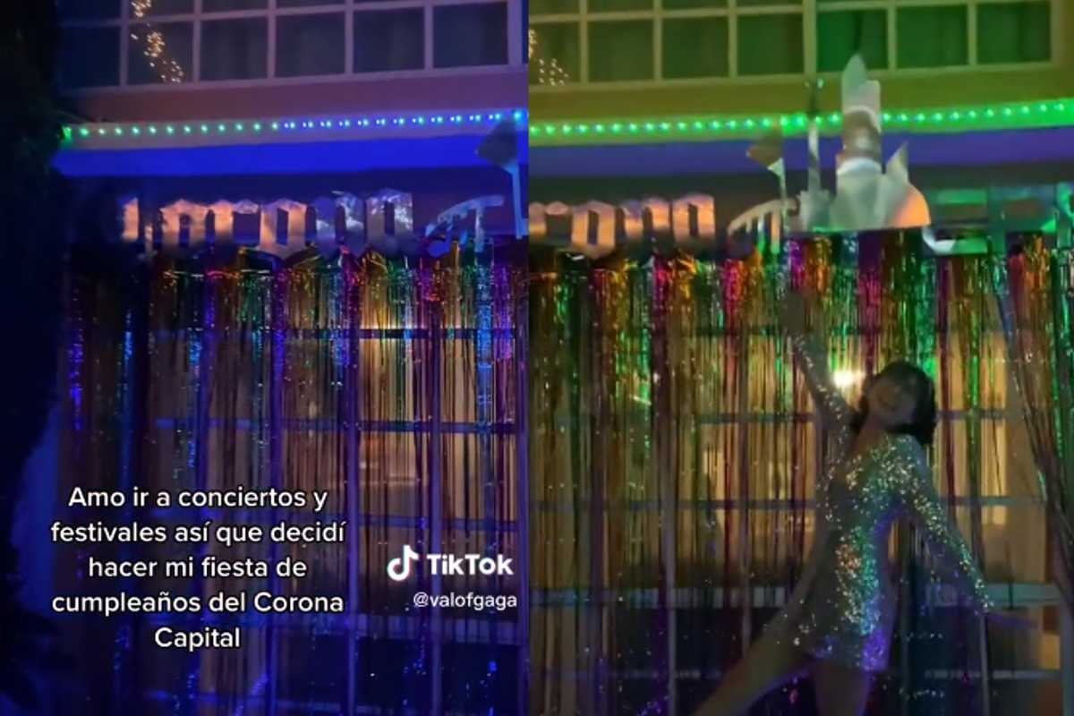 Tras ser fan de los festivales musicales, una joven realizó su cumpleaños con temática del Corona Capital