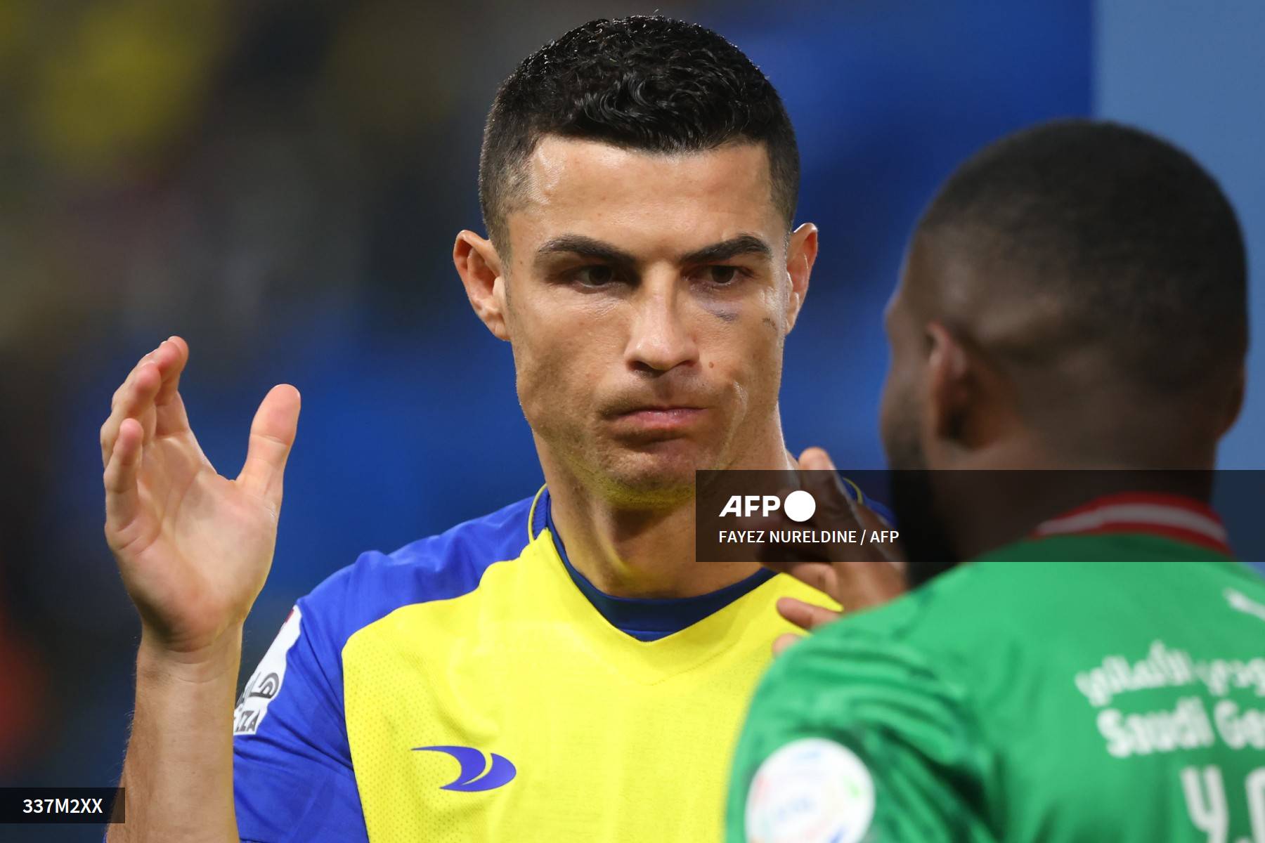 Foto: AFP | Critiano Ronaldo. El gol llegó gracias a una acción colectiva: Al Sulaiheem centró y encontró a CR7