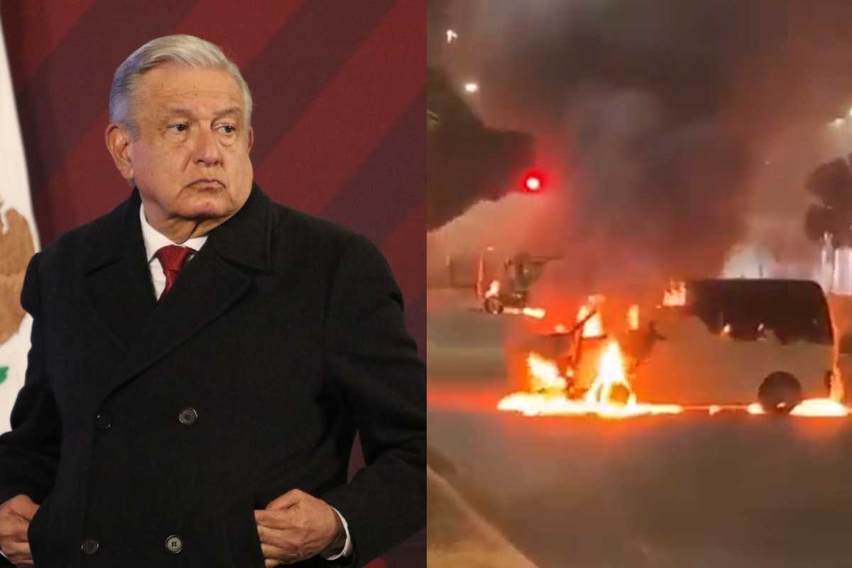 AMLO confirmó un operativo de seguridad de Culiacán, Sinaloa, donde hay narcobloqueos y balaceras.