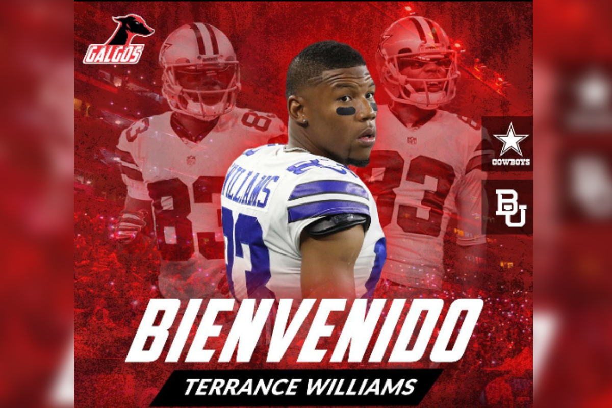 Foto:Instagram/@galgos_lfa|El exjugador de la NFL, Terrance Williams llega a los Galgos LFA