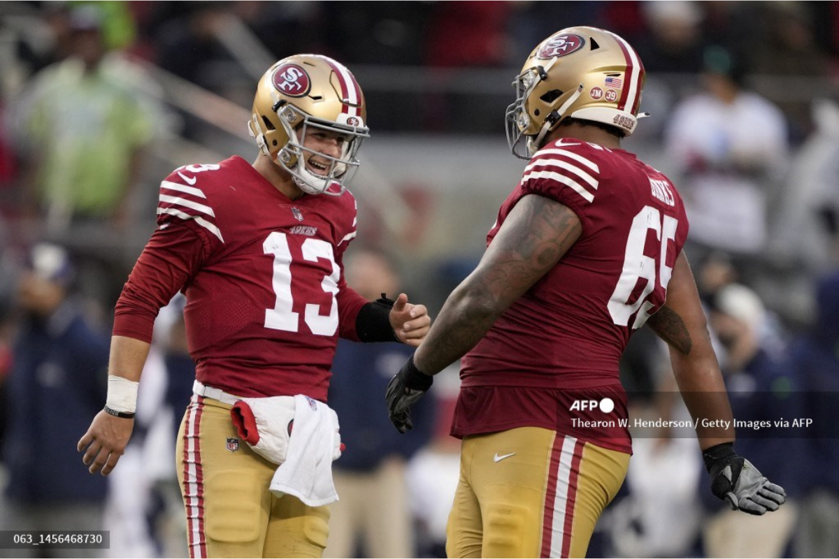 El mariscal de campo novato Brock Purdy llevó el sábado a los San Francisco 49ers a la ronda divisional de los playoffs de la NFL en la Conferencia Nacional