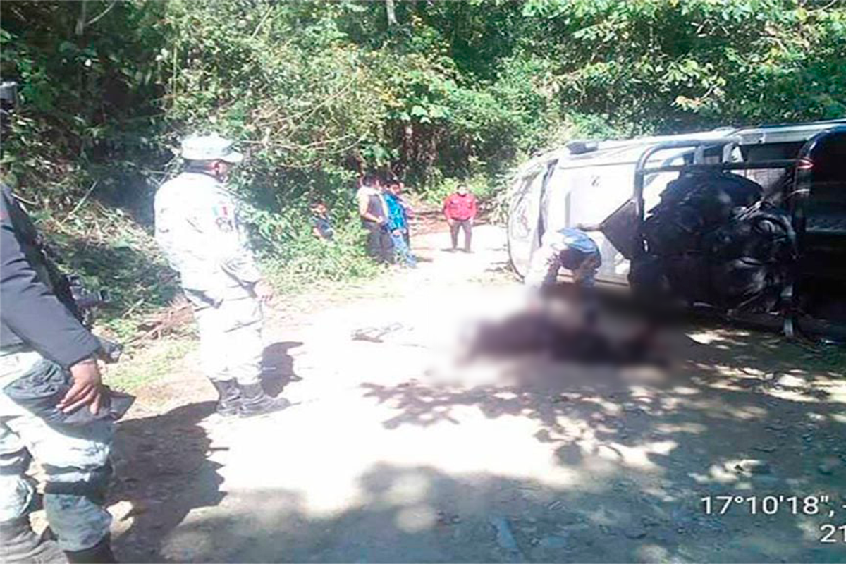 Foto: Quadratin | Guardia Nacional Los heridos fueron trasladados a la clínica de la población, donde este domingo se reportan estables.