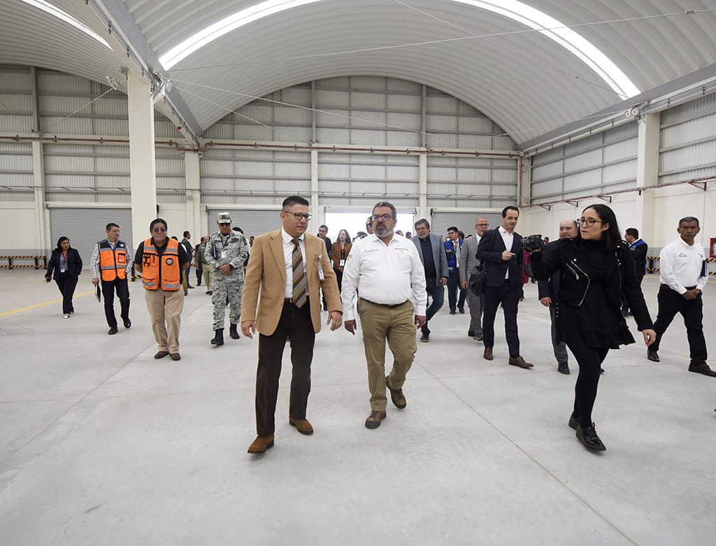 Foto: SCT | AIFA Jorge Nuño Lara, funcionario de la SICT encabezó una visita guiada a medio centenar de empresas cargueras, transportistas y de logística