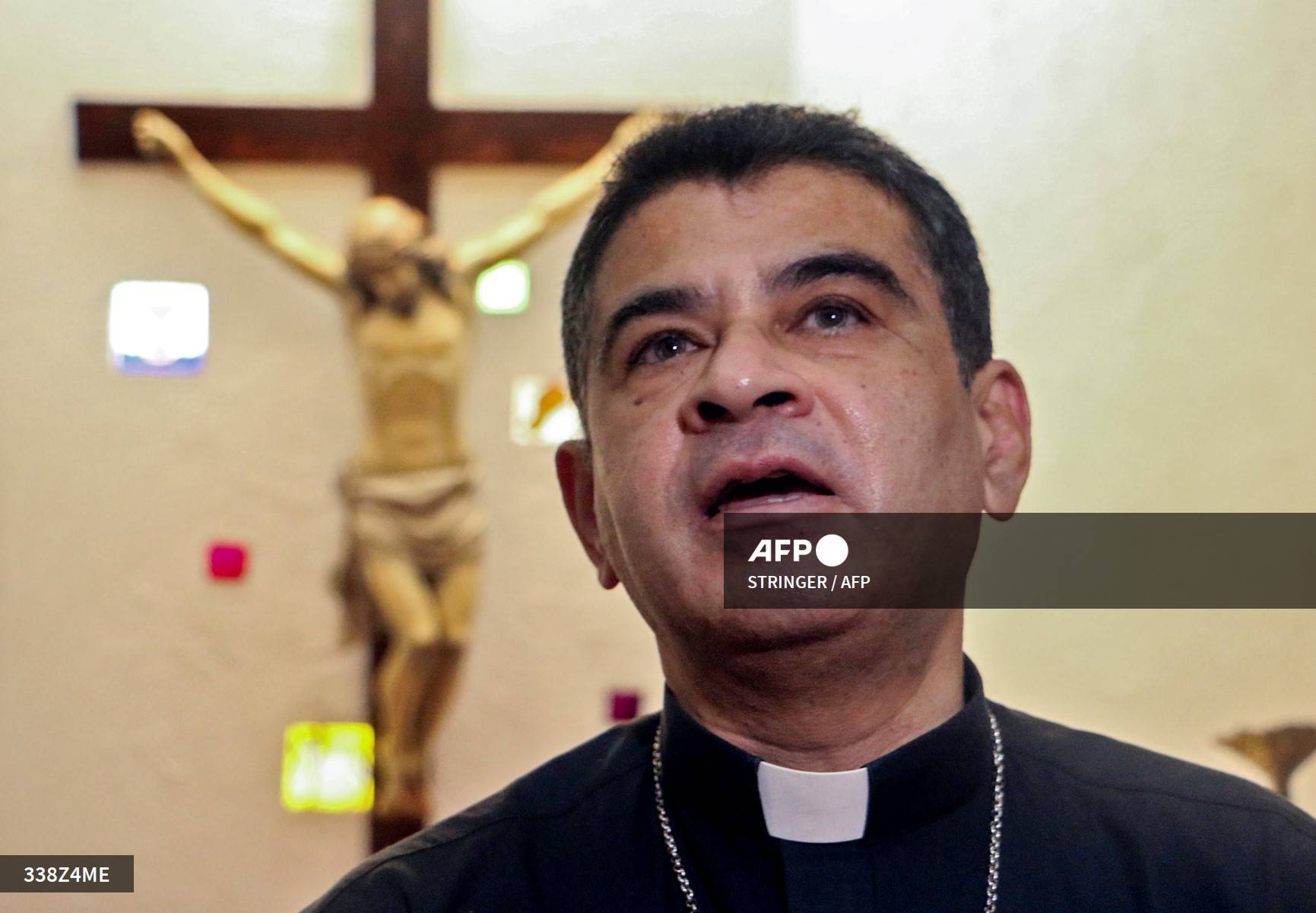 Foto: AFP | Rolando Álvarez Álvarez rechazó el jueves a subir a un avión con 222 presos excarcelados y expulsados a Estados Unidos.