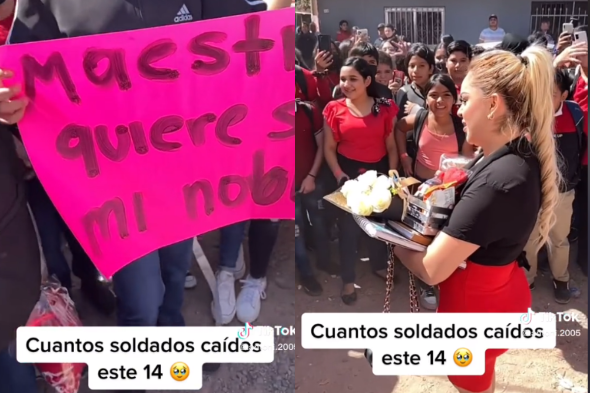 Foto:Captura de pantalla|¡Soldado caído! Alumno le pide a su maestra ser su novia; lo rechaza