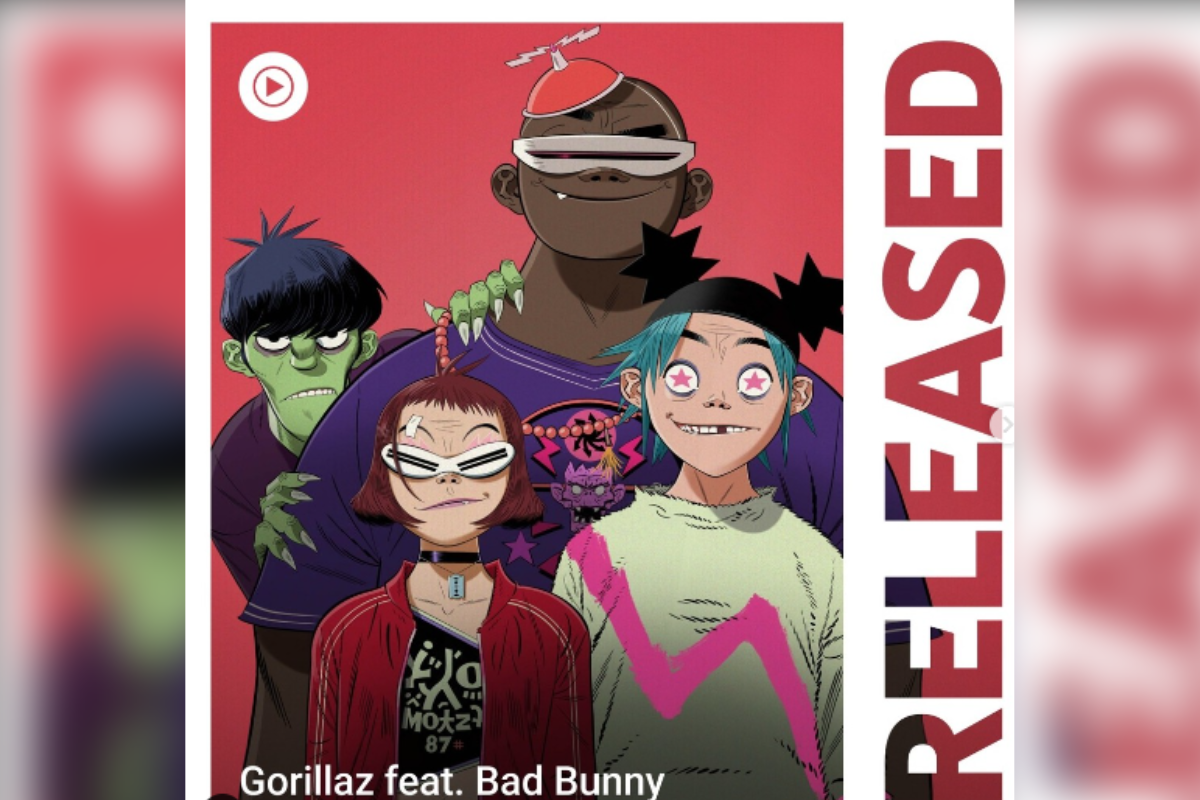 Foto:Instagram/@gorillaz|¡Ufff! Enloquecen fans con “Tormenta” el nuevo tema de Bad Bunny y Gorillaz