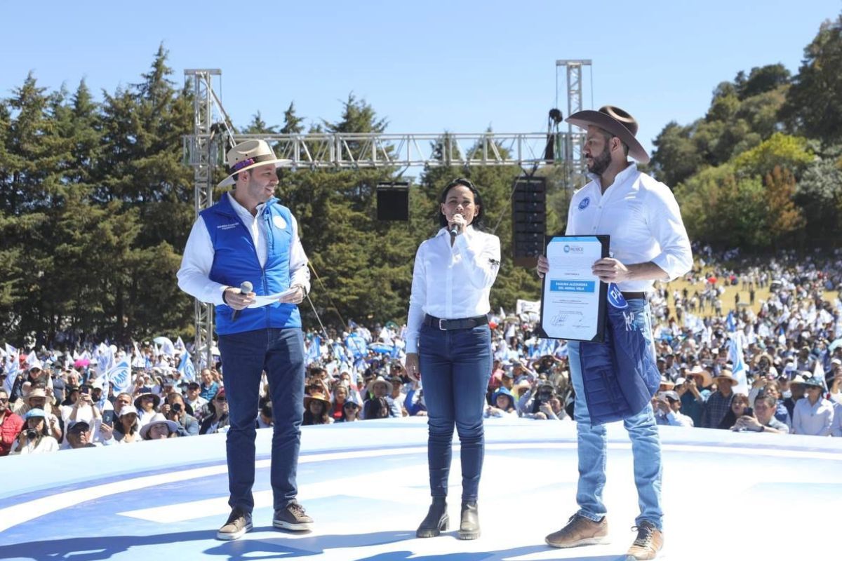 Alejandra del Moral tomó posesión como precandidata del PAN para la renovación de la gubernatura del Estado de México