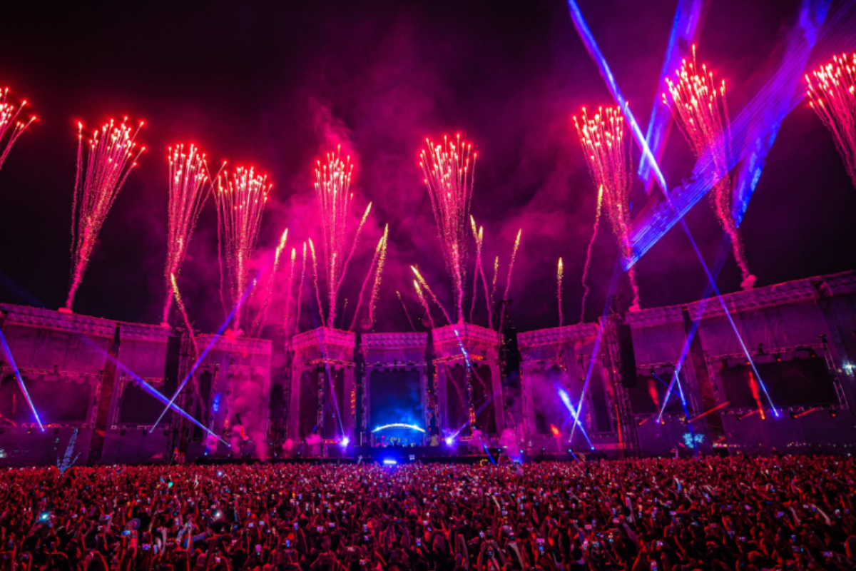 Foto:Twitter/@EDC_MEXICO|Detienen a un hombre por posible posesión de droga en el EDC 2023