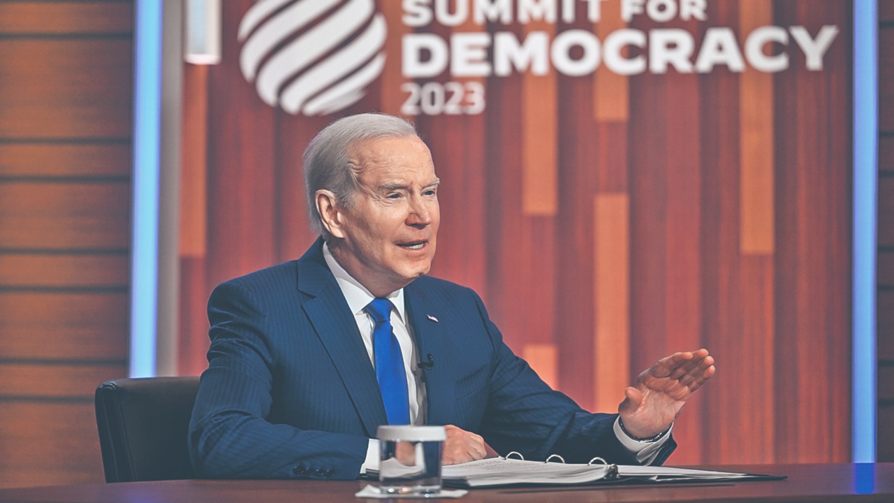 Joe Biden, presidente de Estados Unidos, observó "un punto de inflexión" en favor de la democracia en el mundo ante varios desafíos