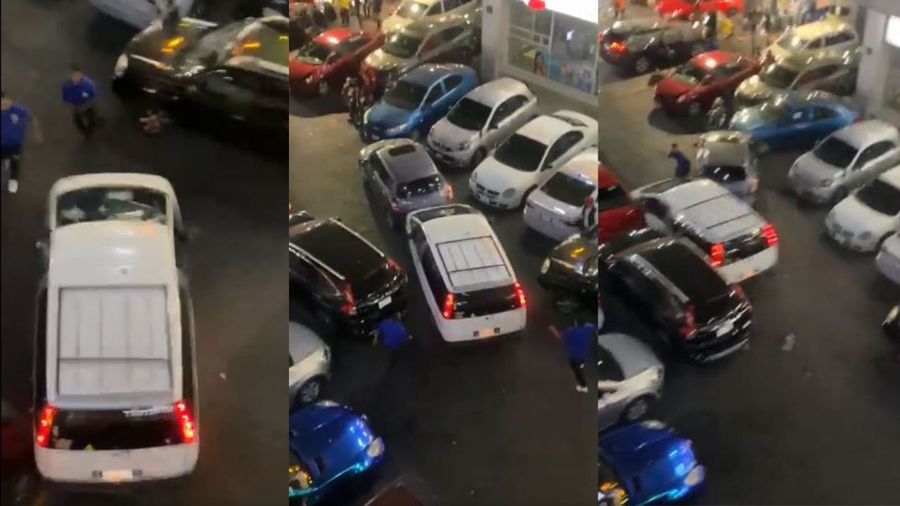 Revela video agresión de valet parking a automovilista.