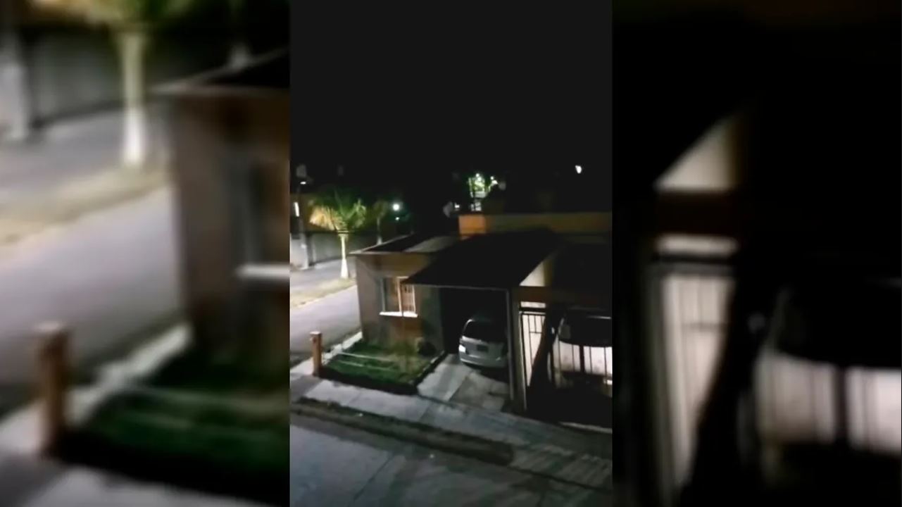 Captan en video balacera en Uruapan.