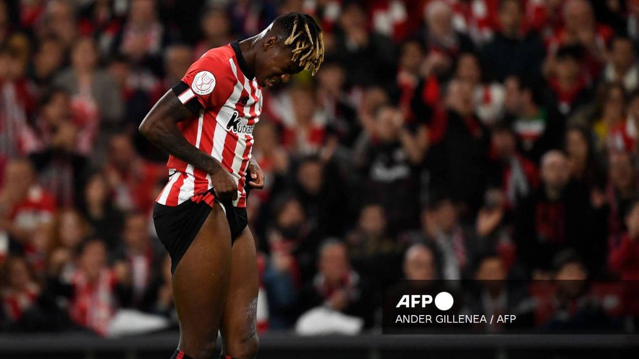 Foto:AFP|Tras ser tundido, el jugador Nico Williams borra sus redes