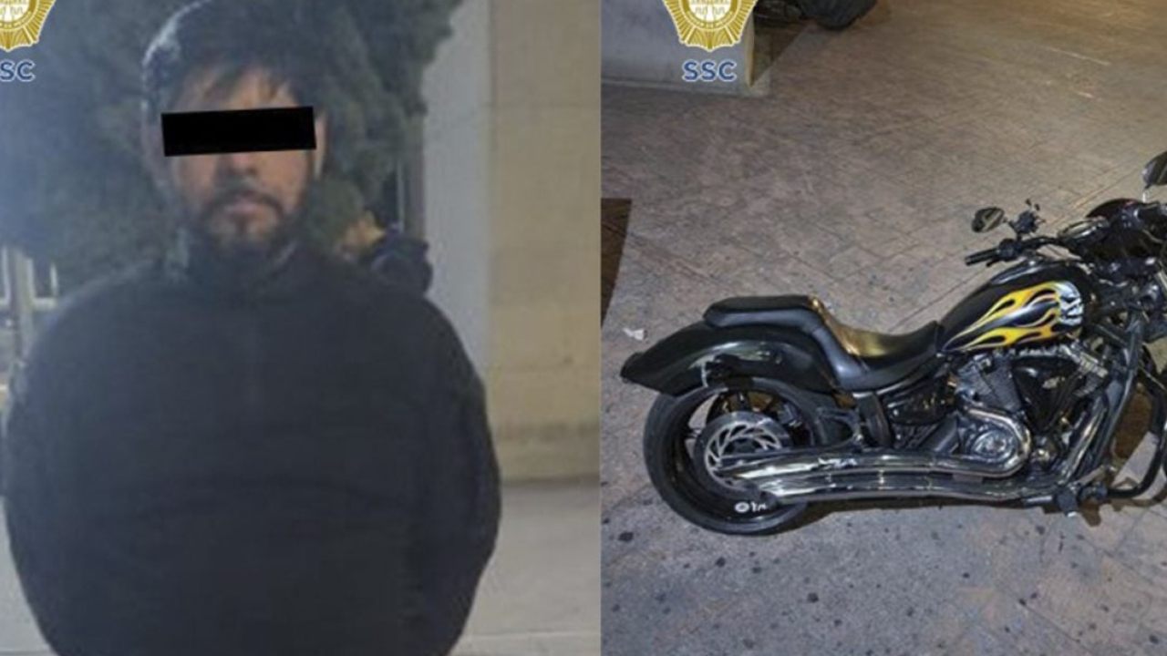 detenido motociclista