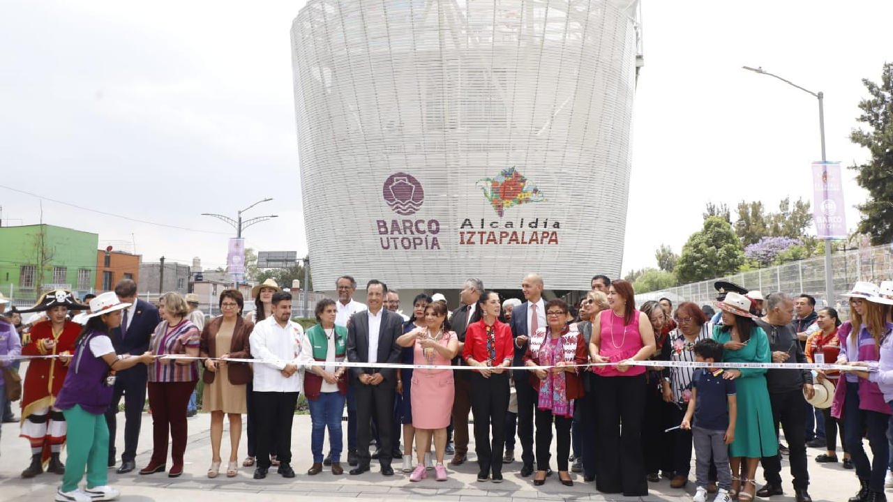 Foto: Gabriela Esquivel | Inauguran "Barco Utopía" en Iztapalapa.