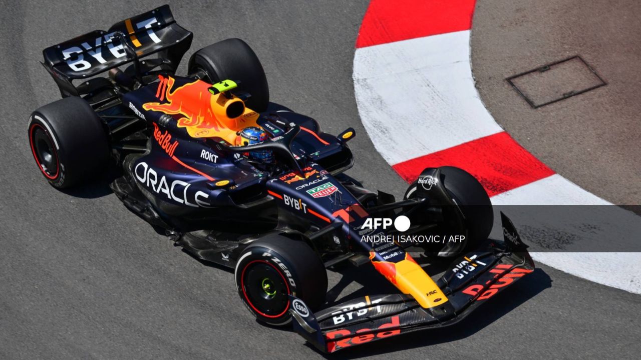 Foto:AFP|Checo Pérez obtiene el 4to puesto en las Prácticas Libres 1 del GP Mónaco