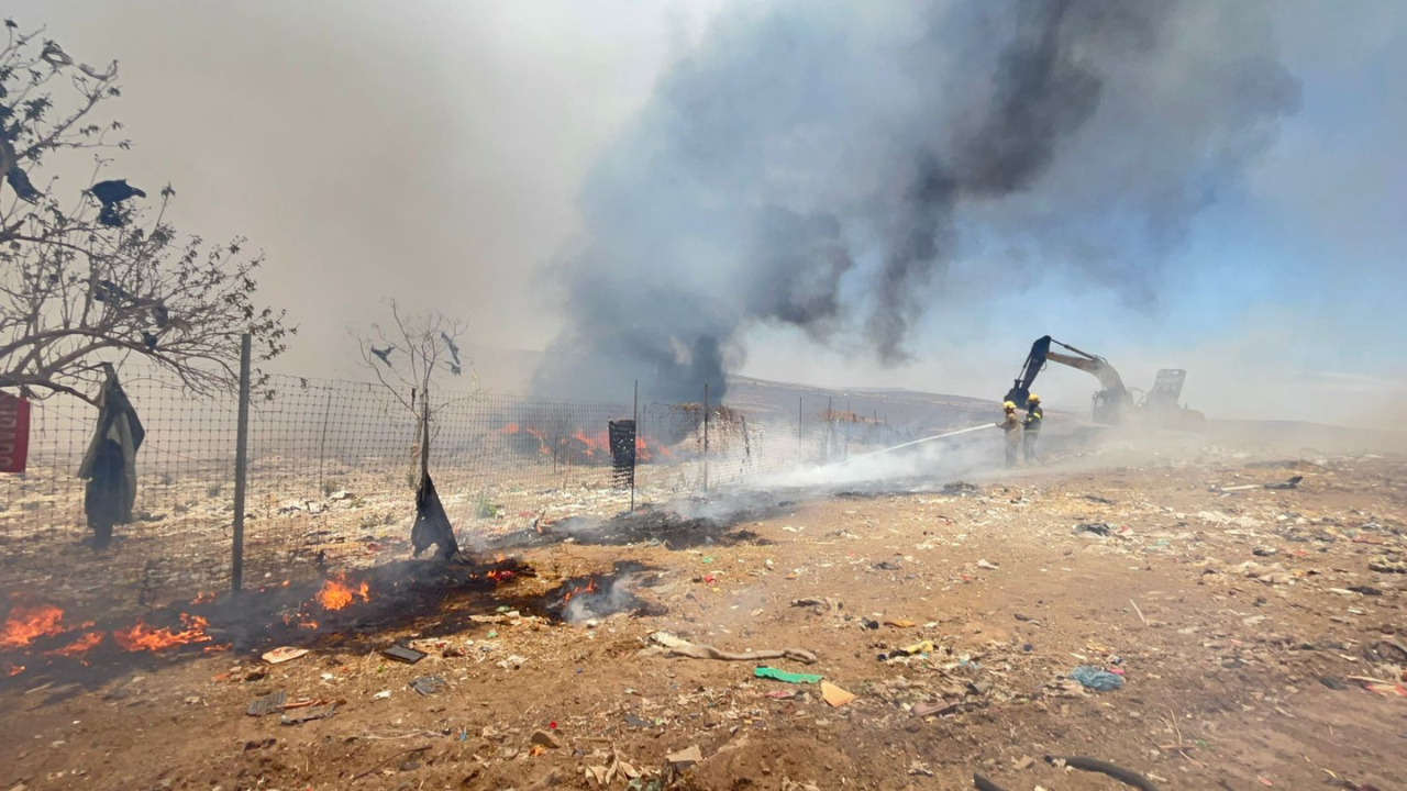 Foto: Protección Civil Jalisco | En Tonalá se emitió una alerta atmosférica debido al incendio ocurrido en Matatlán.