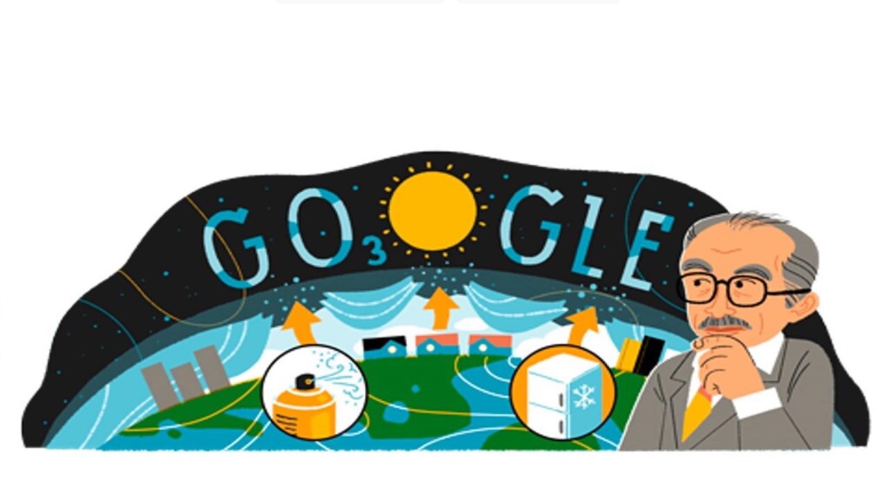 El ingeniero químico Mario Molina tuvo un Doodle en marzo de este año