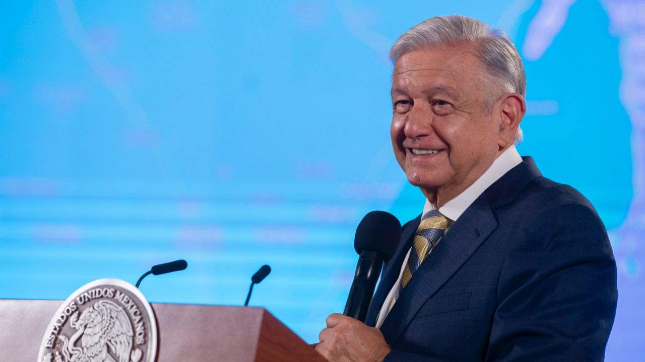 Foto: Presidencia | Conferencia mañanera del presidente desde Palacio Nacional.