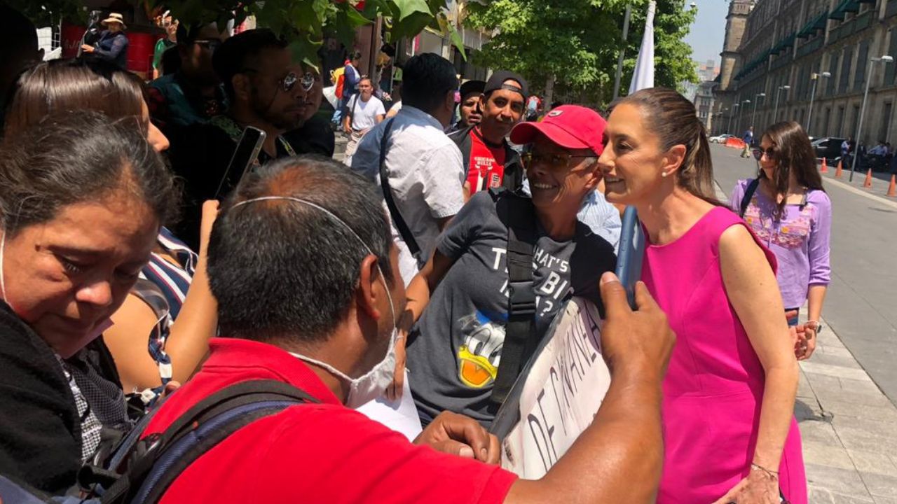 Foto:Luis Valdés|Claudia Sheinbaum está lista para su despedida en el monumento a la Revolución