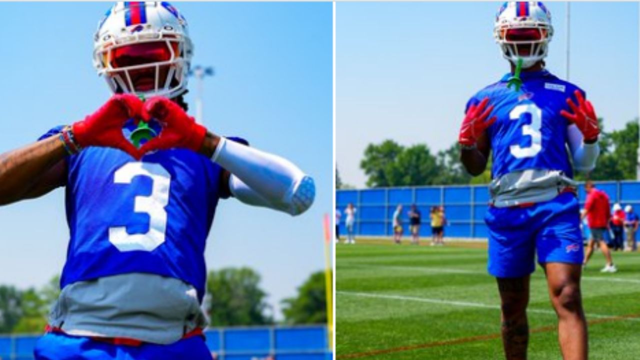 Foto:Twitter/@BuffaloBills|¡De regreso! Damar Hamlin completa su primera práctica con los Bills tras paro cardíaco